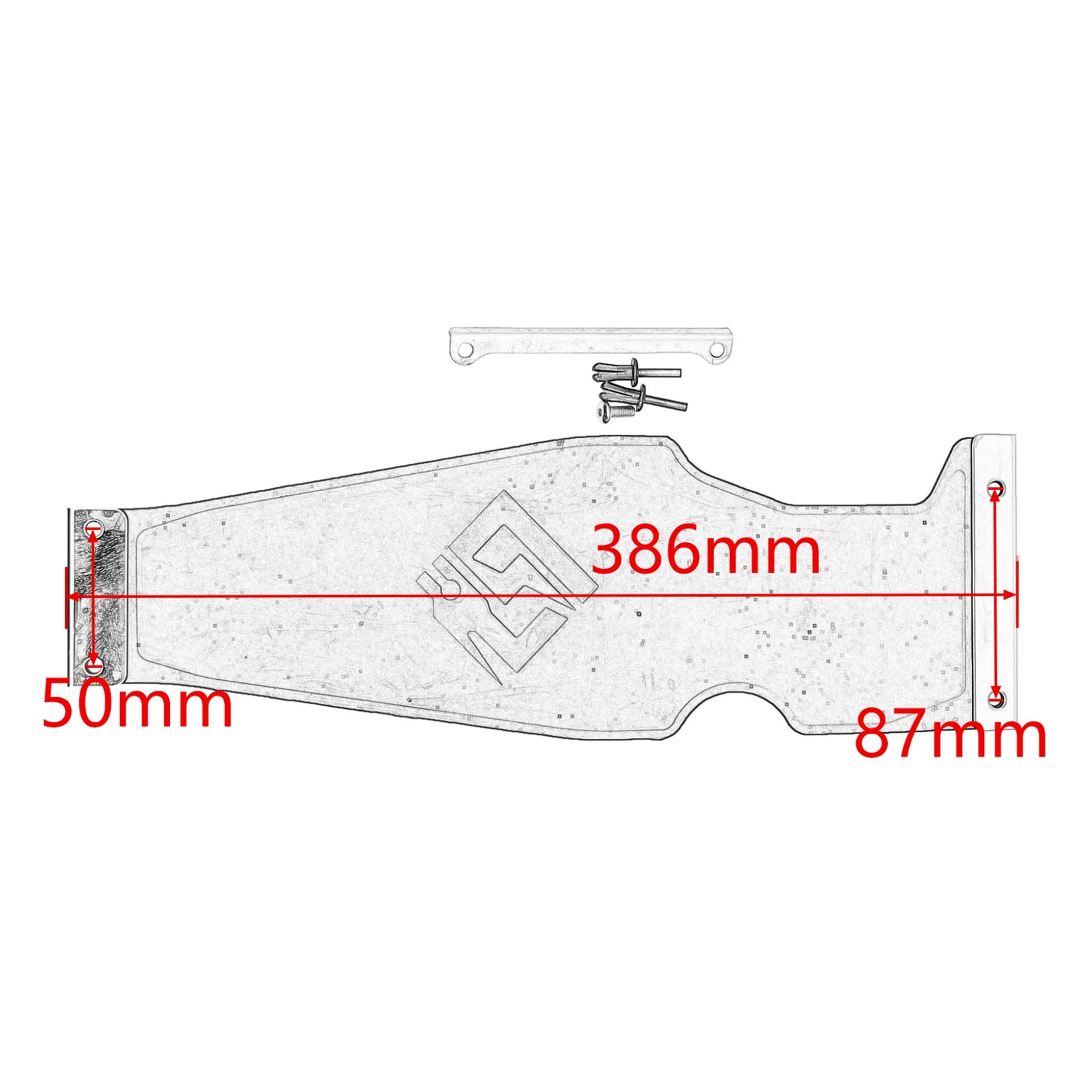 Sur-Ron Light Bee galinio amortizatoriaus apsauga - Slika 3
